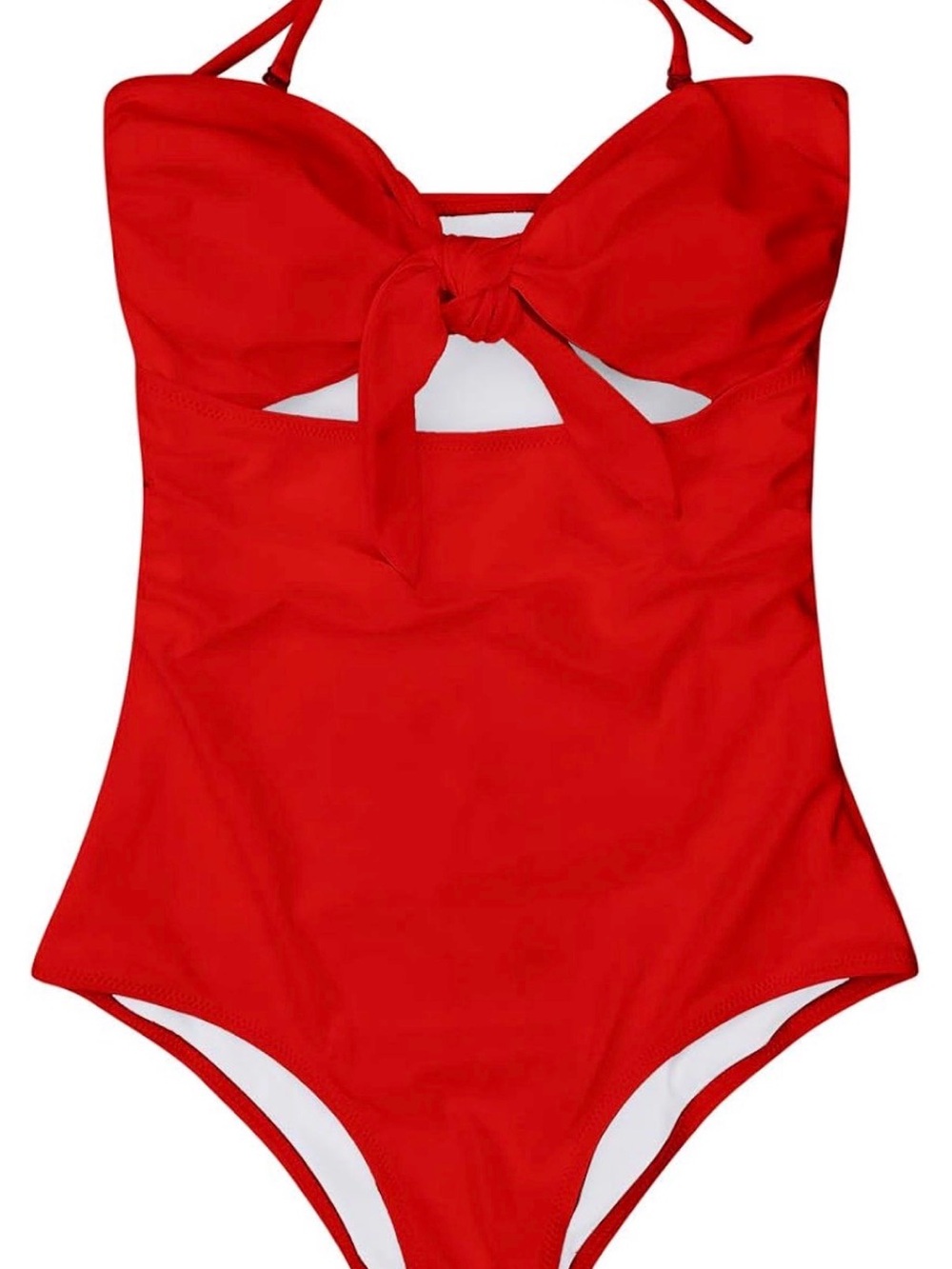 Women's Front Cut-Out Bandeau One Piece Swimsuit